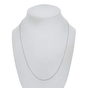 Vintage SU Sterling Silver 925 1.0mm Cable Chain Necklace 19.25"